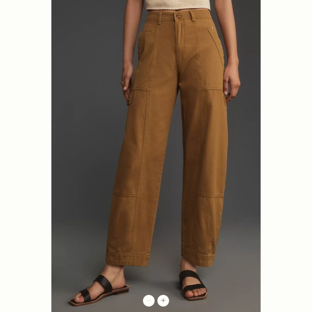 Anthropologie The Carson Utility Barrel Pants